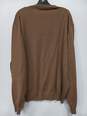 Saks Fifth Avenue Men's Brown Merino V-Neck Sweater Size XXL image number 2