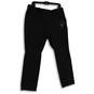 NWT Womens Black Flat Front Slash Pocket Skinny Leg Dress Pants 36x29 image number 1