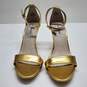 WOMEN'S STEVE MADDEN 'SILLLY' GOLD PATENT LEATHER HEELS SIZE 9M image number 3