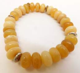 925 Desert Rose Trading Yellow Opal Nugget Bracelet 35.8g