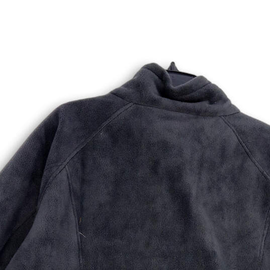 NWT Mens Gray Long Sleeve Mock Neck Pockets Full Zip Fleece Jacket Size 3X image number 4