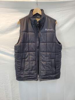 Ariat Black Puffer Full Zip Insulated Vest Jacket Size M