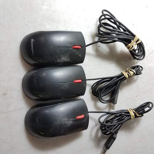 Lot of Three Lenovo Computer Mouse image number 1