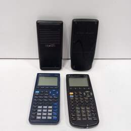 Lot of 4 Assorted Texas Instruments Graphing Calculators