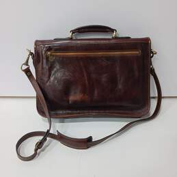 BROWN LEATHER BRIEFCASE BAG