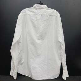 J. Crew Secret Wash Shirting White Stretch Long Sleeve Button Up Shirt Size XL NWT alternative image