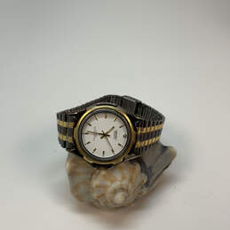 Designer Seiko Two-Tone Stainless Steel White Round Dial Analog Wristwatch