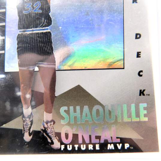 1993 HOF Shaquille O'Neal Upper Deck Future MVP Hologram Orlando Magic image number 3