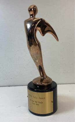 Telly Winners Trophy 11.5in Tall Television Showcase Award Bronze Stature 2006