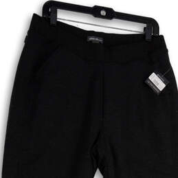 NWT Womens Gray Flat Front Elastic Waist Pockets Jogger Pants Size M alternative image