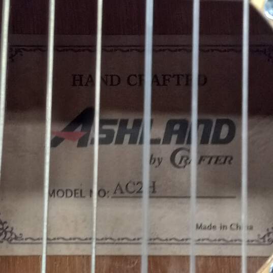 Brown Crafter Ashland Kid's Starter Guitar w/ Design On Guitar w/ Case image number 9