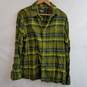 Marmot green flannel plaid button up shirt men's M image number 1