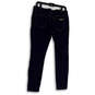 Womens Blue Denim Dark Wash Pockets Regular Fit Skinny Leg Jeans Size 6 image number 1