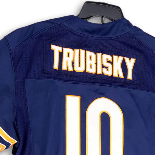 NWT Mens Blue NFL On Field Chicago Bears #10 Trubisky Jersey Size 48 image number 4