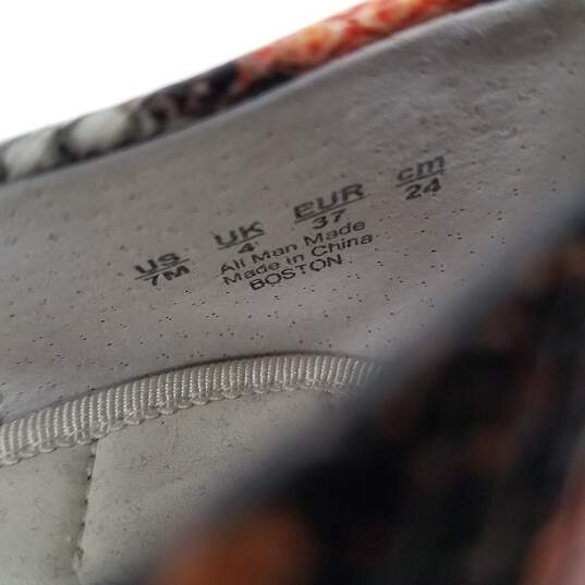 Franco Sarto Boston Snake Embossed Leather Slip-On Sneaker Size 7M image number 6