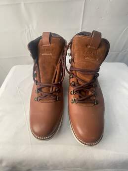 Certified Authentic Cole Haan Women's Zerogrand Leather Rust Boots