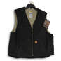 NWT Mens Black Sandstone Rugged Sleeveless Full-Zip Vest Size 2XL image number 1