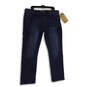 NWT Mens Blue Denim Medium Wash 5-Pocket Design Straight Fit Jeans Sz 38X32 image number 1