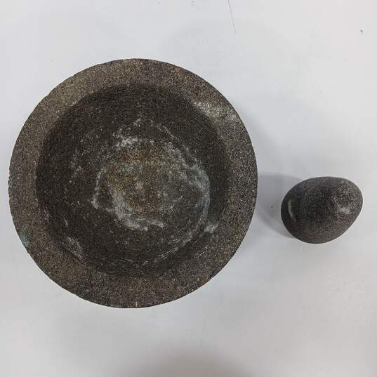 Mexican Molcajete Volcanic Stone Mortar image number 2