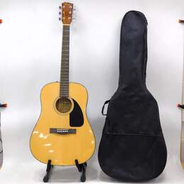 Fender Brand CD-60 Dread Model Wooden 6-String Acoustic Guitar w/ Soft Gig Bag