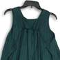 NWT Rundholz Womens Green Striped V-Neck Sleeveless Drawstring Mini Dress Size S image number 4