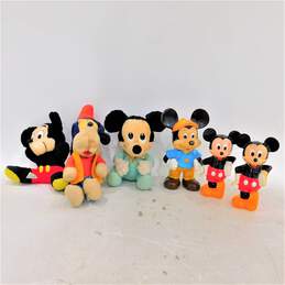 VNTG 60s & 70s Disney Mickey Mouse Lot W/ 70s Plush Goofy