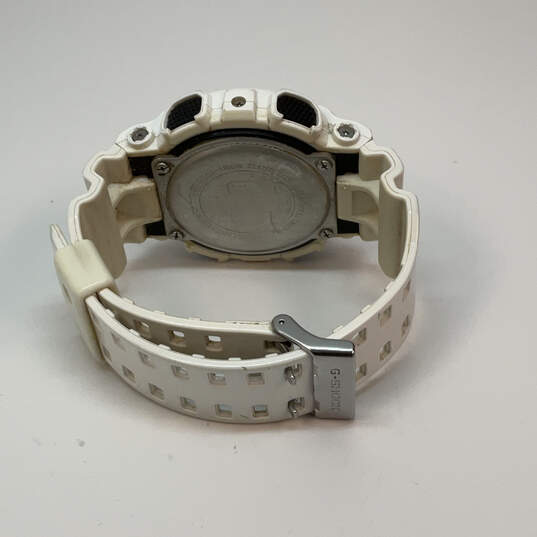 Designer Casio G-Shock White Adjustable Strap Round Dial Digital Wristwatch image number 4