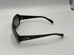 Mens Black Frame Gray Polarised Lens UV Protection Rectangle Sunglasses alternative image