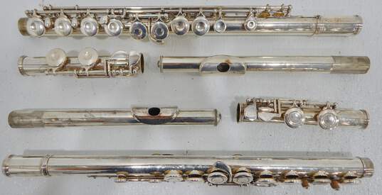 Armstrong Brand 102 and 104 Model Flutes w/ Hard Cases (Set of 2) image number 4