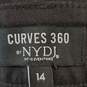 NYDJ Women Black Trouser Pants Sz 14 NWT image number 3