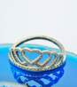 Pandora 925 Sterling Silver Hearts CZ Tiara Crown Ring 2.3g image number 2