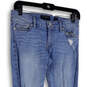 Womens Blue Distressed Medium Wash Pockets Denim Skinny Leg Jeans Size 2X26 image number 3