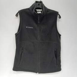 Women's Black Columbia Fleece Zip Vest (Size S)