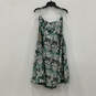 NWT Womens Green Floral Print Strapless Fit & Flare Dress Size Large image number 2