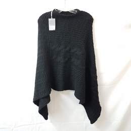 Cocogio Black Poncho Sweater