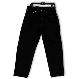 Mens 550 Black Denim Relaxed Fit Medium Wash Straight Leg Jeans Size 34/30