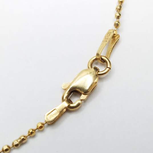 RC1 14K Gold Cubic Zirconia Drop Necklace 3.8g image number 4