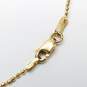 RC1 14K Gold Cubic Zirconia Drop Necklace 3.8g image number 4