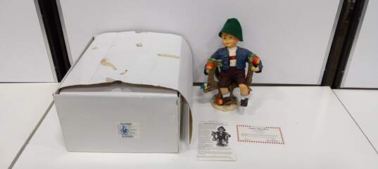 Danbury Mint M.J. Hammill Apple Tree Boy Figurine w/Box image number 1