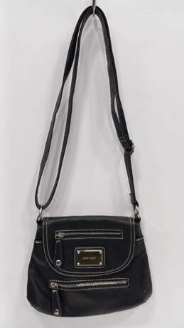 Nine West Women's Black Leather Crossbody Bag