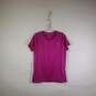 Womens Short Sleeve Crew Neck Activewear Pullover T-Shirt Size Large image number 1