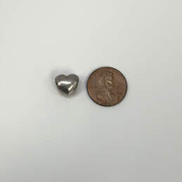 Designer Pandora 925 Sterling Silver Big Smooth Heart Shape Beaded Charm alternative image