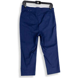 NWT Womens Blue Elastic Waist Slash Pocket Pull-On Ankle Pants Size Sz 0.5 alternative image