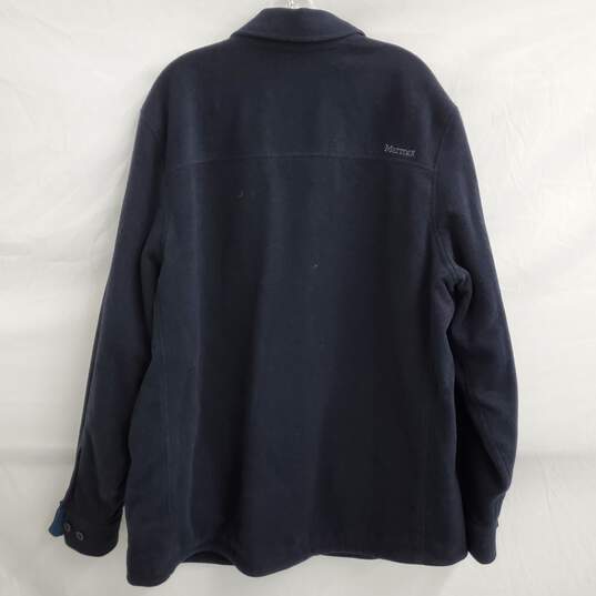 Marmot Blue Wool Button Up Coat image number 2