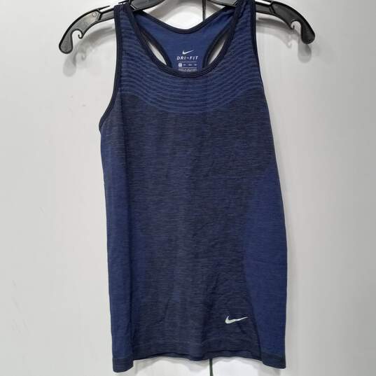 Nike Blue Razor Back Tank Top Size XS image number 1