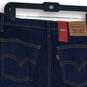NWT Levi's Womens Blue 5-Pocket Design Button-Front Straight & Pencil Skirt 27 image number 4