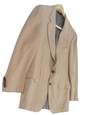 Neil Martin Mens Khaki Camel Hair Long Sleeve Notch Lapel Blazer Jacket Size 44R image number 3