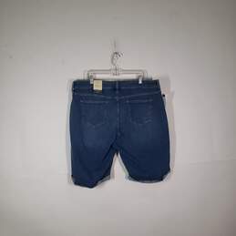 NWT Womens Medium Wash Mid Rise Pockets Casual Bermuda Shorts Size 20W alternative image