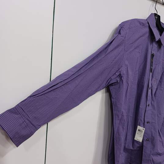 Club Room Purple Button Up Shirt Men's Size 34/35 image number 6
