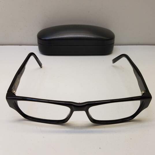 John Varvatos Black Browline Eyeglasses Frame image number 1